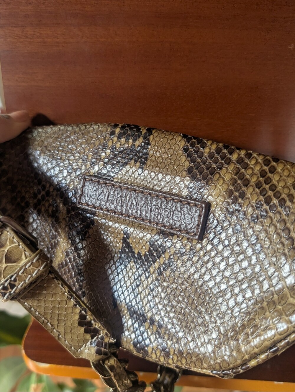Marc Jacobs - Python Embossed Leather Belt / Sling Bag - Made in Italy - Picture 2 of 11